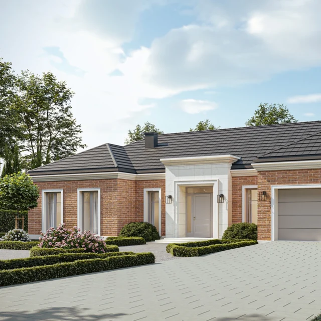 Gotowi na kolejną nowość? Villa Tilleul to prawdziwy majstersztyk ❤️❤️ 

To nasza kolejna propozycja domu parterowego, tym razem zaplanowana jako opcja z 2 sypialniami Master, pokojem dla dziecka oraz dla gości. Przewidzieliśmy też miejsce na gabinet do pracy, sporo schowków oraz otwartą strefę dzienną, która ma kilka dodatkowych smaczków 🙃😉 ale i tym już jutro! Stay tuned 👊🏻👊🏻 

#designbyUR #UniqueResidence #classicarchitecture