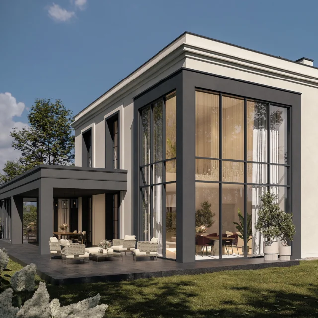 Villa Onyx 🖤🖤 chyba zagubiła się we wczorajszym feedzie 😂 bo zasięgi leżą, ale to nic 👉🏻 wracamy z karuzelą, w której jeszcze lepiej ją przedstawimy! 

💫budynek wielkości 400m2
💫turbo wygodny garaż na 2 samochody o szerokości 8m
💫otwarte foyer z reprezentacyjnymi schodami
💫gabinet do pracy/ pokój gościnny
💫salon i jadalnia zaprojektowane na 65m2 + otwarcie w szklanym narożniku na 2 kondygnacje
💫kuchnia z giga wyspą na 350cm, dostępem do spiżarni połączonej komunikacyjnie z garażem i ukrytymi drzwiami z pomieszczeniem rekreacyjnym
💫a w nim łazienka z natryskiem, sauną fińską, wanną SPA i częścią fitness 🔥🔥
💫sypialnia master z widokiem na narożne przeszklenie, własną łazienką i dużą garderobą z wyspą
💫2 sypialnie dla dzieci
💫ogólnodostępna łazienka oraz pralnia
💫do tego kącik wypoczynkowy przy schodach 

Projekt ma 10m w kalenicy, przy wysokości parteru 3,2m i piętra 3m 💪🏻💪🏻

#designbyUR #UniqueResidence #classicarchitecture