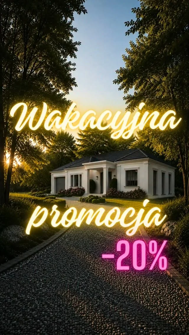 Wakacyjna promocja w UR 👉 wyjątkowa oferta z rabatami 20% na wybrane projekty! 

Promocja –20% obowiązuje tylko do 19 lipca ⏰⏰ więc nie zastanawiaj się za długo, tylko już teraz wybierz projekt swojej willi i zacznij realizować marzenia! 

Koniecznie sprawdź naszą promocję i obserwuj nas po więcej inspiracji! 

✨ Architektura, która pozostaje aktualna niezależnie od zmieniających się trendów. 

👉 Nie trać czasu i poznaj projekty objęte promocją w naszym sklepie on-line! 

📩 Napisz do nas i dowiedz się więcej o wakacyjnej promocji.
 
#LATO #PonadczasoweWille #UniqueResidence #RezydencjaMarzeń #ArchitekturaPremium