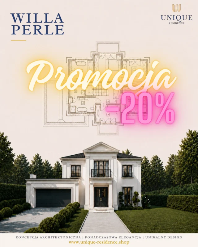 Wakacyjna promocja w UR 👉🏻 odbierz 20% zniżki na start Twojej inwestycji!

Piękno nie potrzebuje nadmiaru.

W świecie architektury istnieją budynki, które przyciągają uwagę rozmachem. Są też takie, które zachwycają proporcją, spokojem i klasą. Willa Perle należy do tej drugiej kategorii.
-----
Willa Perle 💫💫 należy do tych projektów, które przyciągają uwagę elegancją, harmonią i ponadczasowym charakterem. To architektura inspirowana klasycznymi, europejskimi willami, stworzona dla osób, które cenią estetykę odporną na zmieniające się trendy.

Reprezentacyjne wejście, subtelne detale elewacji, symetryczna bryła oraz doskonale przemyślany układ funkcjonalny sprawiają, że projekt jest uniwersalny i odpowiada wielu osobom.

To propozycja dla inwestorów, którzy marzą o domu ponadczasowym, ale niewymagającym kompromisów między komfortem, a rozsądną skalą inwestycji.

Przy zakupie wykorzystaj kod: LATO ☀️☀️ który pozwoli Ci na zakup projektu z rabatem 20% 

Jeżeli planujesz rozpoczęcie procedur administracyjnych, adaptacji lub budowy jeszcze w tym sezonie, to ostatni moment na podjęcie decyzji.

✨ Dom buduje się na lata. Warto zacząć od właściwego wyboru.
👉 Poznaj willę Perle: [link do projektów w BIO]
📩 Skontaktuj się z nami i poznaj szczegóły wakacyjnej promocji.

#LATO #UniqueResidence #WillaPerle #ArchitekturaPremium #DomMarzeń