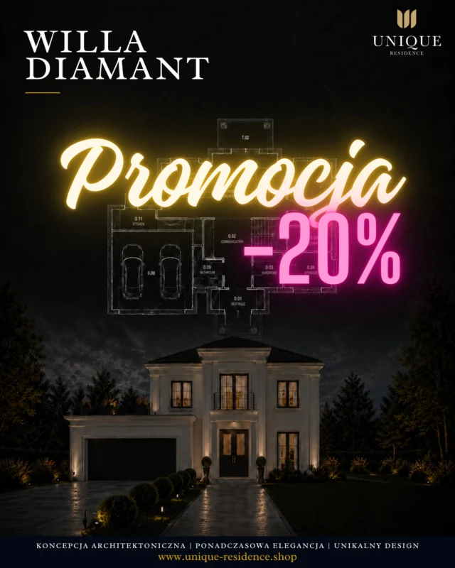 Wakacyjna promocja w UR 👉🏻 sprawdź projekty ze zniżką 20%

Nie każdy dom staje się wizytówką właściciela. Niektóre budynki po prostu spełniają swoją funkcję. Inne od pierwszego spojrzenia komunikują charakter, ambicję i styl życia swoich mieszkańców. 
-----
Willa Diamant 💎💎 została stworzona właśnie z taką myślą. Monumentalna, elegancka bryła, reprezentacyjne wejście oraz harmonijne proporcje sprawiają, że projekt od pierwszego spojrzenia budzi skojarzenia z luksusowymi rezydencjami znanymi z najbardziej prestiżowych dzielnic Europy.

Wysokie pomieszczenia, komfortowa strefa dzienna i przestrzeń zaprojektowana z myślą o rodzinie sprawiają, że Diamant zachwyca nie tylko wyglądem, ale przede wszystkim funkcjonalnością.

To jedna z tych inwestycji, które są ponadczasowe i nie wychodzą z mody.

W naszej wakacyjnej promocji z kodem: LATO☀️☀️ możesz zamówić ten wyjątkowy projekt z rabatem 20%.

Jeśli chcesz rozpocząć przygotowania do budowy jeszcze w tym roku, nie warto odkładać decyzji na później. Już dziś możesz rozpocząć proces spełniania marzeń! 

✨ Dom, który będzie wizytówką Twojej rodziny przez kolejne dekady.
👉 Odkryj willę Diamant: [link do projektów w BIO]
📩 Zapytaj o szczegóły promocji.

#LATO #WillaDiamant #UniqueResidence #RezydencjaPremium #ArchitekturaKlasyczna